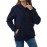 Solid Kangaroo Pocket Hoodie, Casual Long Sleeve Hoodie For Fall & Winter, Women's Clothing
