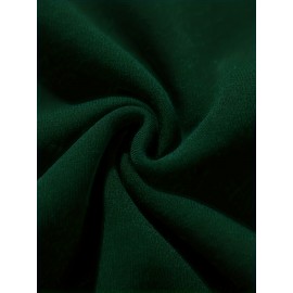 New York Brooklyn Print Loose Sweatshirt, Casual Long Sleeve Crew Neck Sweatshirt, Women's Clothing